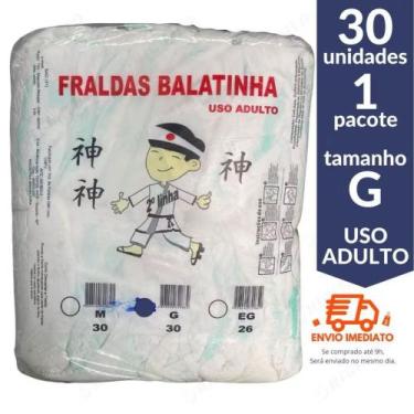 Imagem de KIT 3 Fraldas descartaveis balatinha, GG