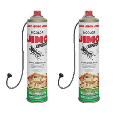 Imagem de Kit 2 Jimo Dedetizador Incolor Anti Cupim Aerossol 400ml