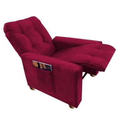 Imagem de Poltrona Reclinável Do Papai & Mamãe Confort - Beatriz Decor, VERMELHO