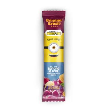 Imagem de Barra de Banana e Uva com Cobertura de Uva Banana Brasil 22g