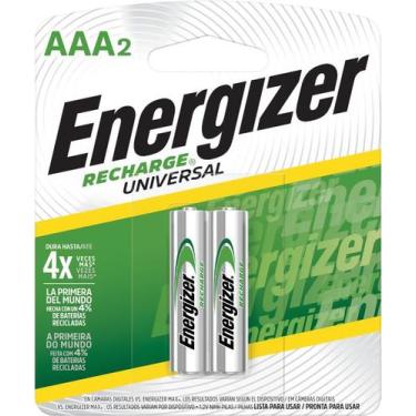 Imagem de Pilha Palito Aaa Recarregável 900Mah com 2 Unidades - Energizer