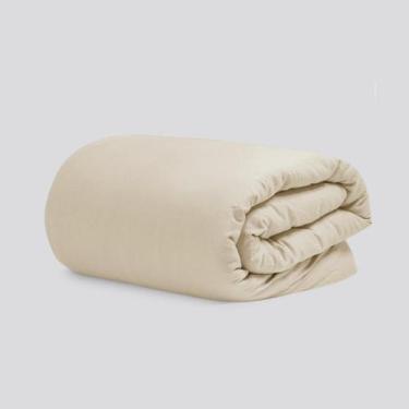 Imagem de Capa Avulsa Edredom Queen 400 fios Microfibra Zíper - Duvet (Bege) - C
