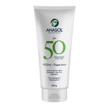 Imagem de Protetor Solar Corporal Anasol FPS 50 com 200g - DAHUER, Branco, Suave