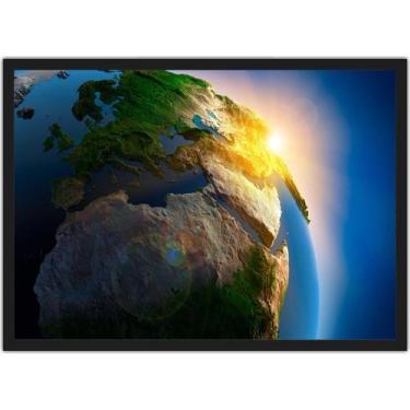 Imagem de Quadro Decorativo Universo Galáxias Planeta Terra Estrelas Decorações 