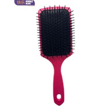 Imagem de Escova de Cabelo Raquete Pentear e Desembaraçar Almofadada Quadrada Ta
