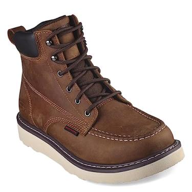 Imagem de Skechers Bota masculina Work, Kadmiel – Bennot Work, Marrom escuro, 13