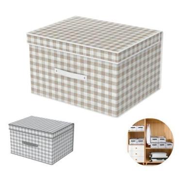 Imagem de Caixa Organizadora Multiuso Com Tampa Para Brinquedos Roupa - Y888, Be