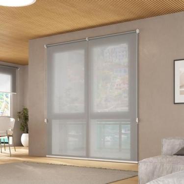 Imagem de Persiana rolô tela solar 3% 1,80 x 1,50 - Cores - CRISDAN, Cinza