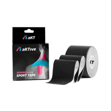 Imagem de Aktive Sport Kinesiology Tape 5cm X 5m - Cor Preto, Preto