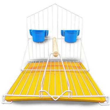 Imagem de Gaiola Poleiro Pássaro Periquito Papagaio Calopsita Ringneck - DDN AGR