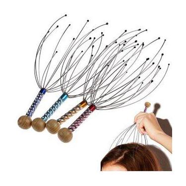 Imagem de Massageador de Cabeça Cafuné Massagem Relaxante Antiestresse 20cm - MC