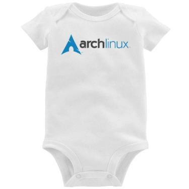 Imagem de Body Bebê Arch Linux Logo - Foca na Moda, Branco, M