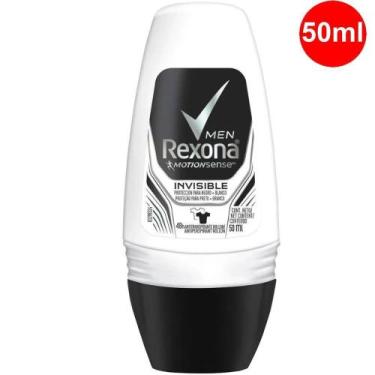 Imagem de Desodorante Antiaspirante Rexona Masculino Invisible Rollon 50ml. - Un