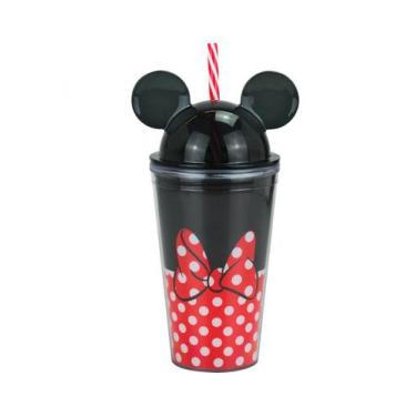 Imagem de Copo Canudo Orelhas Minnie 450ml Disney - Taimes