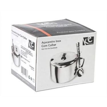 Imagem de Açucareiro Inox Com Tampa E Colher - Ke Home - ke home 