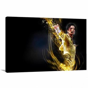 Imagem de Quadro Michael Jackson Artístico decorativo com Tela em Tecido - Wall 
