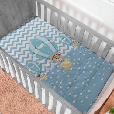 Imagem de Edredom Cobertor Bebê Berço Americano Estampado Sublimado 1m X 1.5m - 