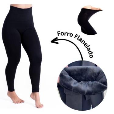 Imagem de Meia Calça Térmica Flanelada Sem Pé - Preta - Grazzy Moda e Acessórios