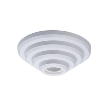 Imagem de Plafon Rosqueado Piramide Redondo 18cm Branco E27 - JGC COMERCIAL