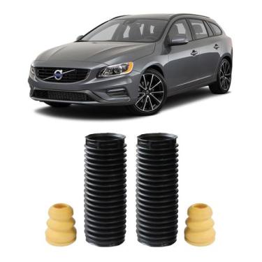 Imagem de Batente Coifa Dianteiro Volvo V60 2012 2013 2014 2015 2 Kit - Auto Fle