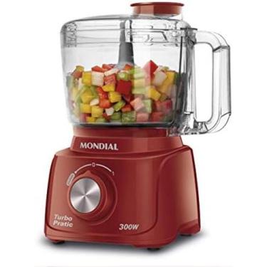 Imagem de Mini Processador Mondial Turbo Pratic Vermelho 110V
