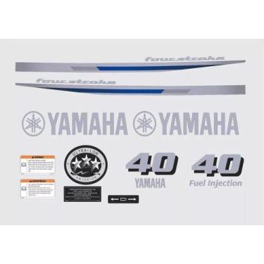 Imagem de Kit Adesivos Yamaha 40 Para Motor De Popa - SPTS