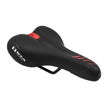 Imagem de Selim MTB NX Sport sem carrinho GTA, Preto, Vermelho