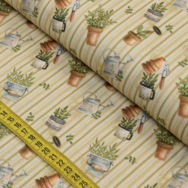 Imagem de Tecido Estampado para Patchwork - Barrados : Temperos (0,50x1,40) - Fu