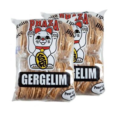 Imagem de Biscoitos Bijú Sembei De Gergelim Phaza 500g - (kit com 2)