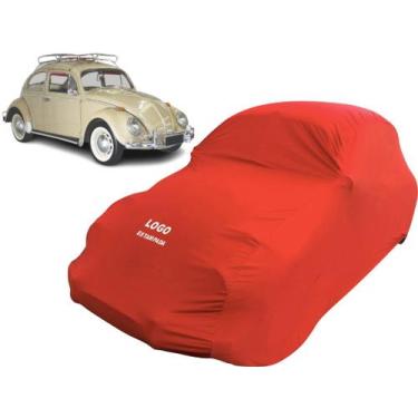 Imagem de Capa Para Carro Volkswagen Fusca Bagageiro Californiano - Mz, Vermelha