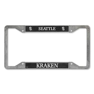 Imagem de Rico Industries Moldura de placa de estanho NHL Hockey Seattle Kraken 30,48 cm x 15,24 cm