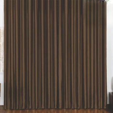 Imagem de Cortina 3 Mts Sala Quarto Escritório Blackout Original para Trilho Suisso - Tabaco