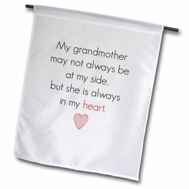 Imagem de 3dRose fl_200676_1 My Grandmother may not always be by my side, but in My Heart Garden Flag, 30 x 45 cm