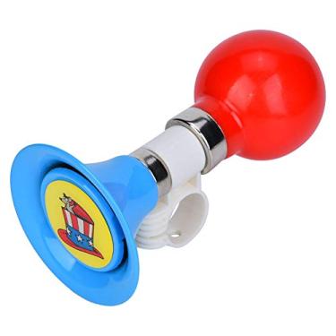 Imagem de Buzina de Bicicleta, Buzina de Bicicleta Infantil, Buzina de Metal e Plástico Com Suporte Ajustável para Bicicleta (Azul)