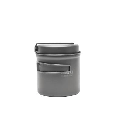 Imagem de Maxi Panela de Titânio 1100Ml com Tampa para Frigideira - Conjunto Versátil de Utensílios de Cozinha para Áreas Externas