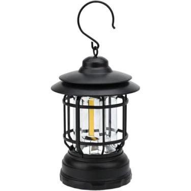 Imagem de Lampião LED USB Vintage com Regulador de Intensidade – Iluminação Prática com Estilo Retrô