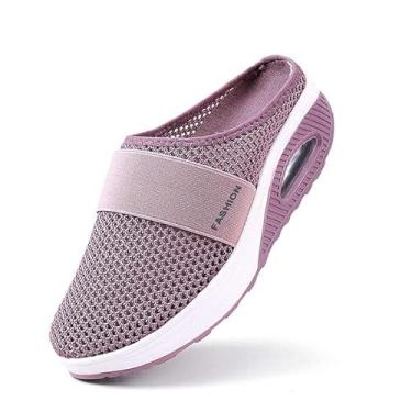 Imagem de Sapatos ortopédicos femininos - Calçados esportivos ortopédicos femininos para caminhada - Sapatos malha com almofada ar, sapatos confortáveis sandálias para trabalhar, fazer Junp