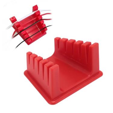 Imagem de Suporte de Fio de Solda Versátil, Base Magnética de 5 Slots Diferentes, Acessório de Fio de Plástico Espessado para Fios de 30AWG a 12AWG, Com Solução Estável para Várias Tarefas