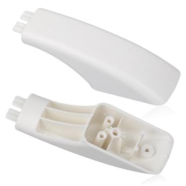 Imagem de 2 peças WB07K10043 Tampa da maçaneta da porta do forno apto para GE Stove - Substitui 242805, AH228368, AP3140301, WB07T10144, WB07X10132, branco