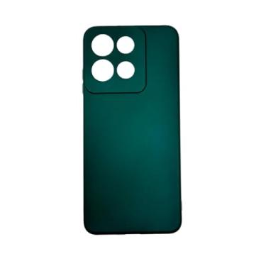 Imagem de Capa Capinha Compativel com Moto G15 Silicone Macia Aveludada Forro Interno Luxo Verde Musgo