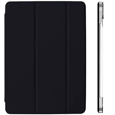 Imagem de DuraSafe Cases Capa rígida com três dobras para iPad Pro 12,9 polegadas 5 4 3 gerações [Pro 12,9 2021 2020 5ª 4ª geração] A2378 A2461 A2379 MY2H2LL/A MXAT2LL/A MXAV2LL/A MXAX2LL/A MY2J2LL/A MXAU2LL/A