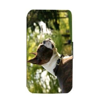 Imagem de Rikki Knight Capa carteira flip para Galaxy S3 com design de cachorro Boston Terrier para Galaxy S3