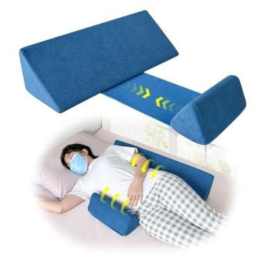 Imagem de NEPPT Almofada de cunha Posição do corpo Cunhas Posicionamento Traseiro Elevação Fronha Gravidez Quarto Eevado Alinhamento Corporal Apoio Tornozelo Almofada de Perna (2 em 1)