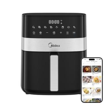 Imagem de Midea Air Fryer Fritadeira 6L, 9 Menus Predefinidos, Tela de Toque LED, Desligamento Automático, Função IOT, 90% Menos Gordura, cesta Antiaderente e Prato Mais Crocante 220V/60Hz