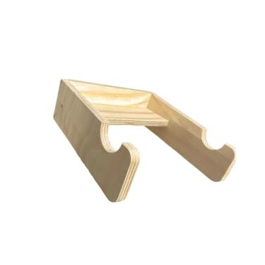 Imagem de Suporte Bike De Parede Horizontal Madeira Resistente A Água