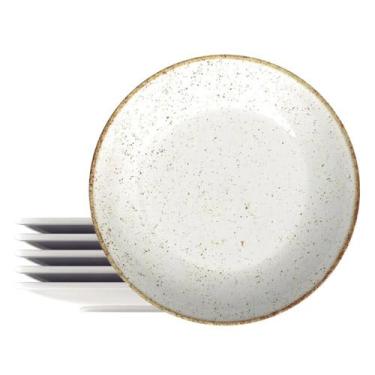 Imagem de Prato Fundo Tramontina Rústico Marrom em Porcelana 22cm