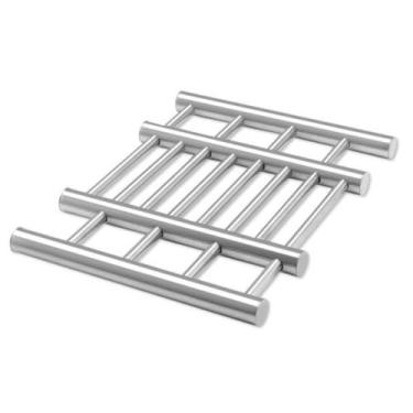 Imagem de Descanso Apoio De Panela Prato Aço Inox Retrátil Extensível Durabilidade, Praticidade e Design Moderno para Proteger Superfícies e Facilitar seu Dia a Dia na Cozinha PREMIUM