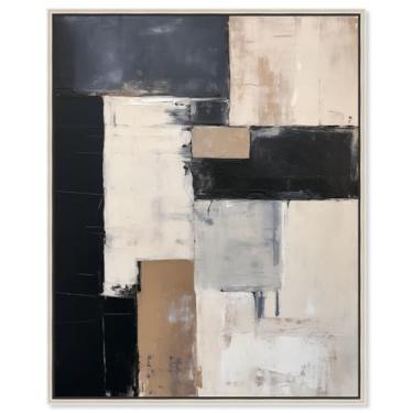 Imagem de Art Remedy Boho moderno em tela Cosmic Abyss II, moldura prata, 61 cm x 76 cm