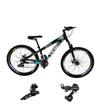 Imagem de Bicicleta 26 VikingX T25 21v Cambios Shimano Dianteiro e Traseiro Pneu 26 Cravudo-Unissex