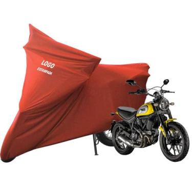 Imagem de Capa Para Cobrir Moto Ducati Scrambler Icon De Luxo - Mz, Vermelha